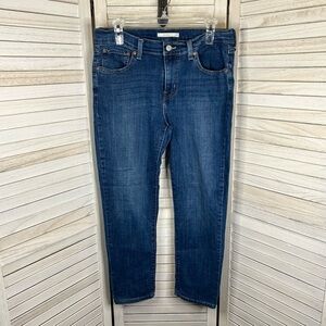Levi’s Boyfriend Dark Wash Mid Rise Relaxed Casual Denim Jeans 30